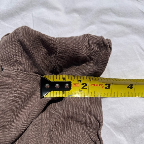Aritzia | Wilfred Linen & Lyocell Blend Brown Tie Waist Shorts Size 6 - Picture 11 of 12